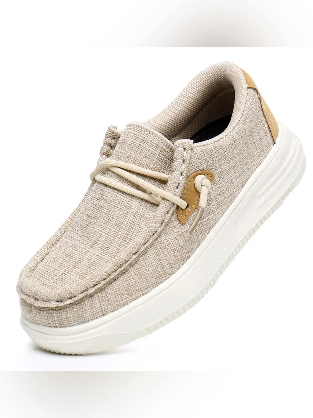 Boy’s Toddler Casual Slip-On Shoe in Beige - Lightweight Comfort 10